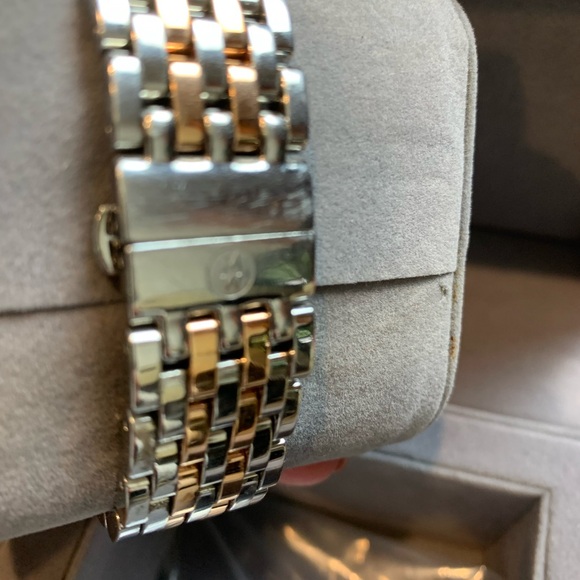 Michele Deco Rose Gold and Silver two tone Chronograph Watch - Picture 3 of 7